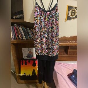 Sequin Dance/ Figure skating costume M